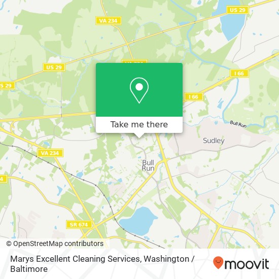 Mapa de Marys Excellent Cleaning Services, 7502 Purdue Ct
