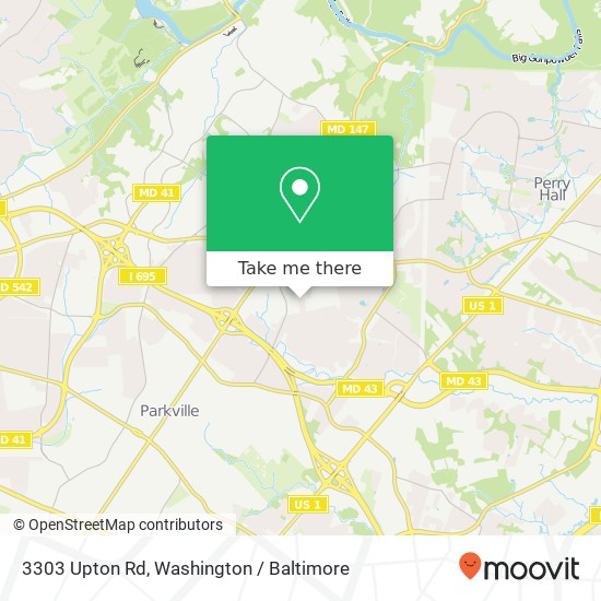 3303 Upton Rd, Parkville, MD 21234 map