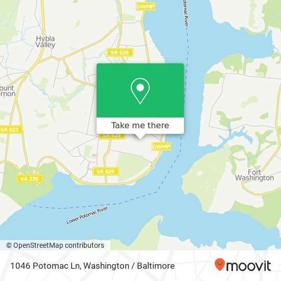 1046 Potomac Ln, Alexandria, VA 22308 map