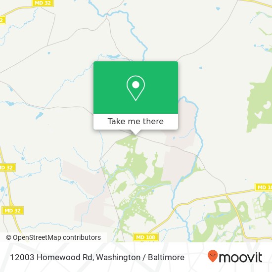 Mapa de 12003 Homewood Rd, Ellicott City, MD 21042