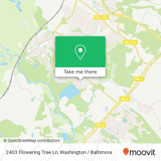2403 Flowering Tree Ln, Gambrills, MD 21054 map