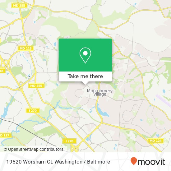 19520 Worsham Ct, Montgomery Village, MD 20886 map