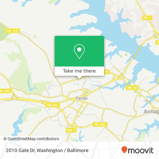2010 Gate Dr, Annapolis, MD 21401 map