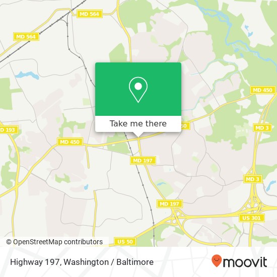 Highway 197, Bowie, MD 20715 map