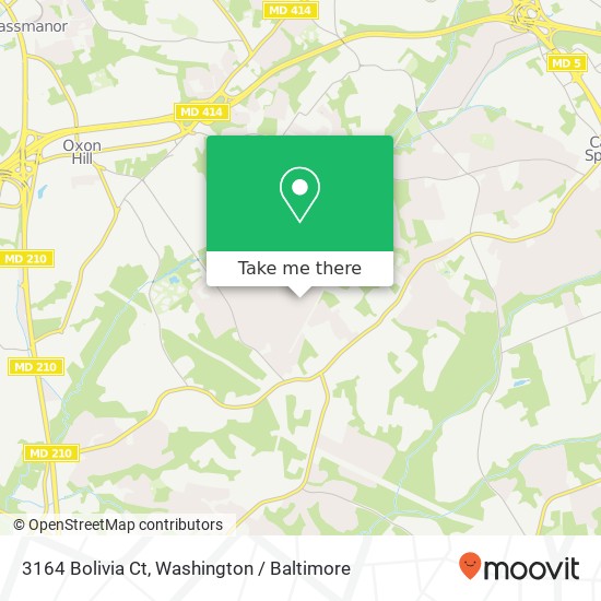 Mapa de 3164 Bolivia Ct, Fort Washington, MD 20744