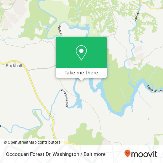 Mapa de Occoquan Forest Dr, Manassas, VA 20112