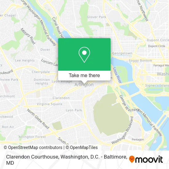 Mapa de Clarendon Courthouse