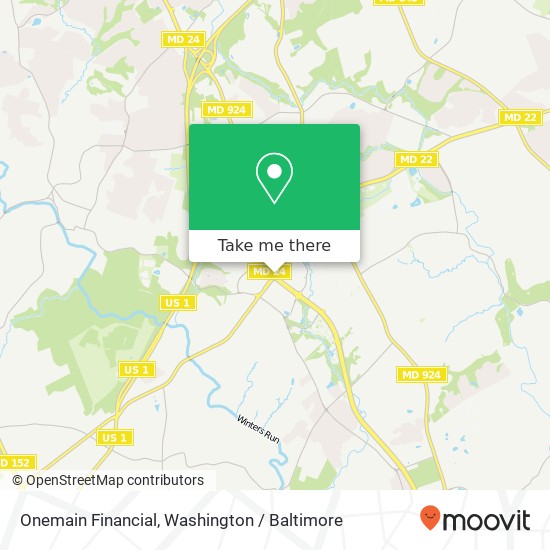 Mapa de Onemain Financial, 568 Baltimore Pike