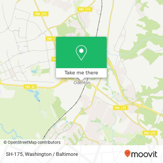 Mapa de SH-175, Odenton, MD 21113