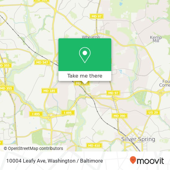 10004 Leafy Ave, Silver Spring, MD 20910 map