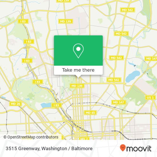 3515 Greenway, Baltimore, MD 21218 map