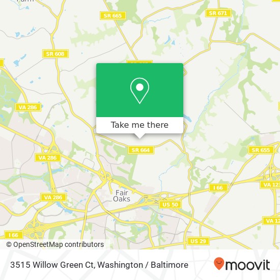 3515 Willow Green Ct, Oakton, VA 22124 map