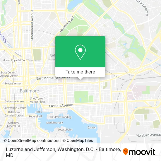 Luzerne and Jefferson map