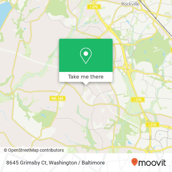 8645 Grimsby Ct, Potomac, MD 20854 map