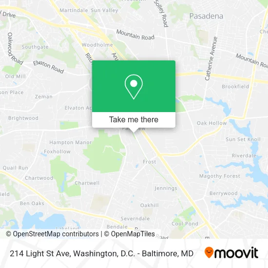 214 Light St Ave map