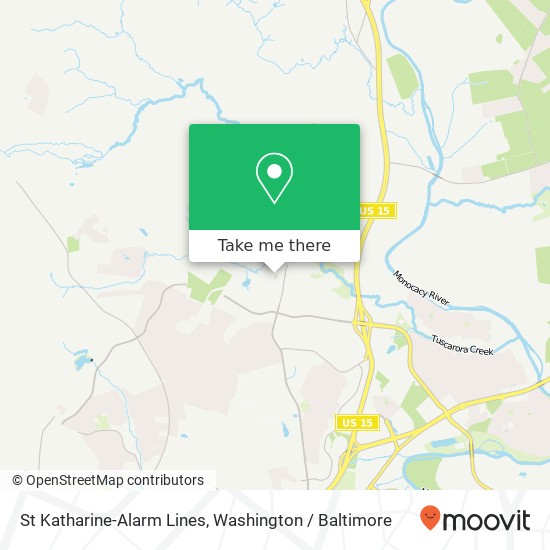 Mapa de St Katharine-Alarm Lines, 8428 Opossumtown Pike