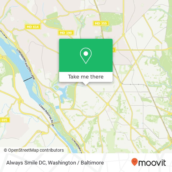Mapa de Always Smile DC, 4910 Massachusetts Ave NW