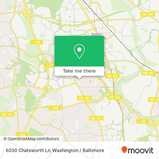 6030 Chatsworth Ln, Bethesda, MD 20814 map