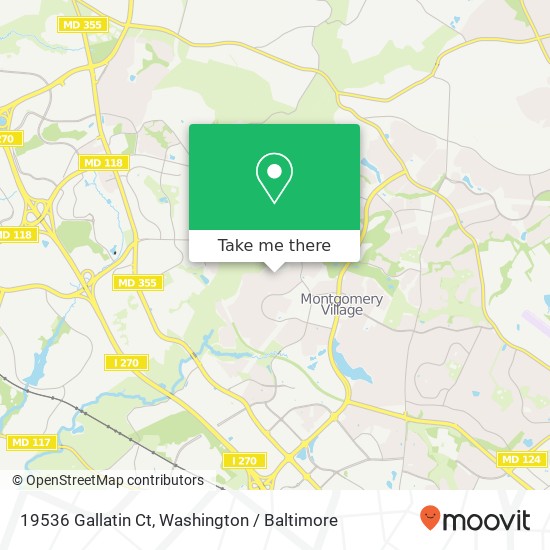 19536 Gallatin Ct, Montgomery Village, MD 20886 map