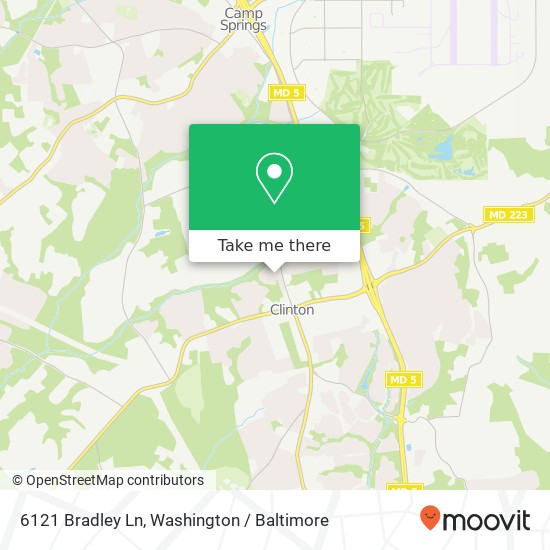 6121 Bradley Ln, Clinton, MD 20735 map