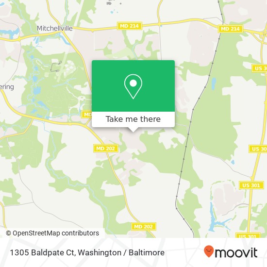 1305 Baldpate Ct, Upper Marlboro, MD 20774 map