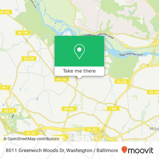 8011 Greenwich Woods Dr, McLean, VA 22102 map