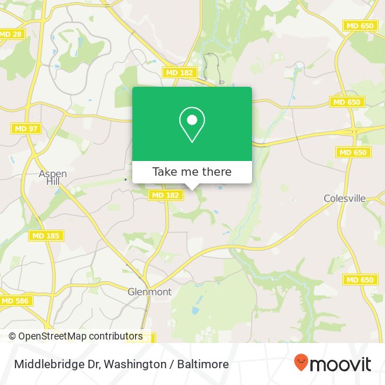 Middlebridge Dr, Silver Spring, MD 20906 map