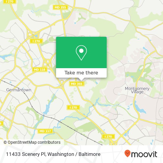 11433 Scenery Pl, Germantown, MD 20876 map