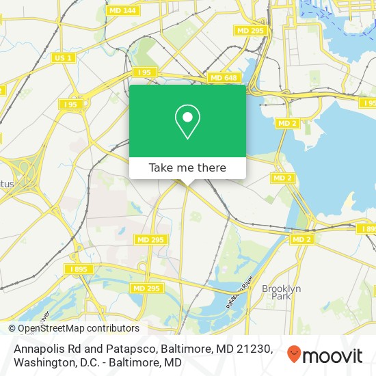 Mapa de Annapolis Rd and Patapsco, Baltimore, MD 21230