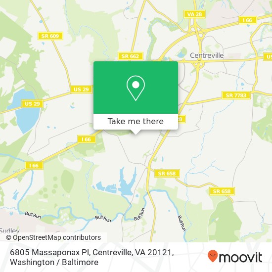 6805 Massaponax Pl, Centreville, VA 20121 map