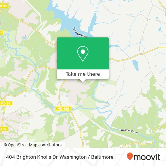 404 Brighton Knolls Dr, Brinklow, MD 20862 map