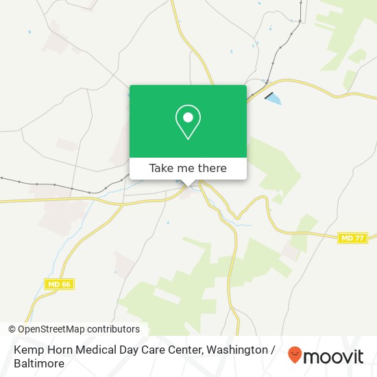 Mapa de Kemp Horn Medical Day Care Center, 22911 Cavetown Church Rd Smithsburg, MD 21783