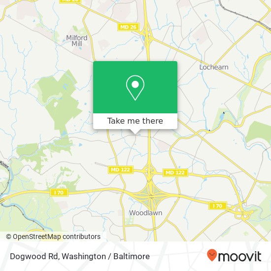 Mapa de Dogwood Rd, Windsor Mill (BALTIMORE), MD 21244