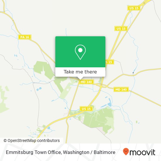 Emmitsburg Town Office map
