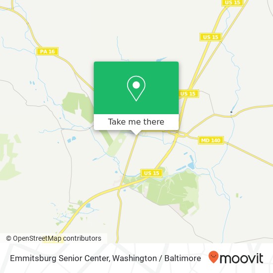 Mapa de Emmitsburg Senior Center