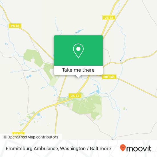 Emmitsburg Ambulance map