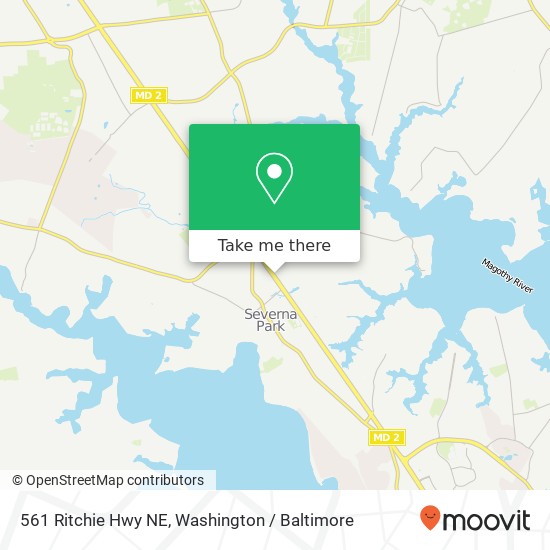 Mapa de 561 Ritchie Hwy NE, Severna Park, MD 21146