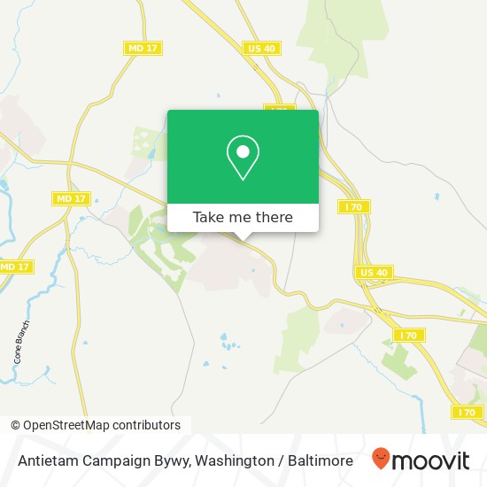 Mapa de Antietam Campaign Bywy, Middletown, MD 21769