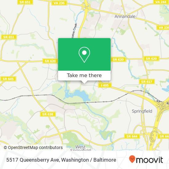 5517 Queensberry Ave, Springfield, VA 22151 map