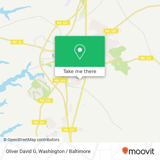 Mapa de Oliver David G, 503 Cynwood Dr Easton, MD 21601