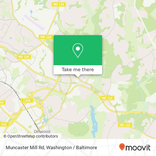 Mapa de Muncaster Mill Rd, Derwood, MD 20855