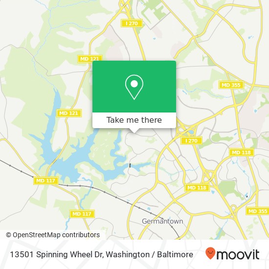 13501 Spinning Wheel Dr, Germantown, MD 20874 map