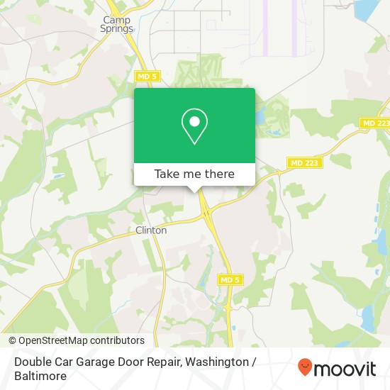 Mapa de Double Car Garage Door Repair, 8785 Branch Ave Clinton, MD 20735