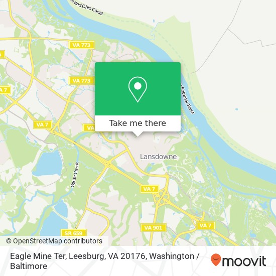 Mapa de Eagle Mine Ter, Leesburg, VA 20176