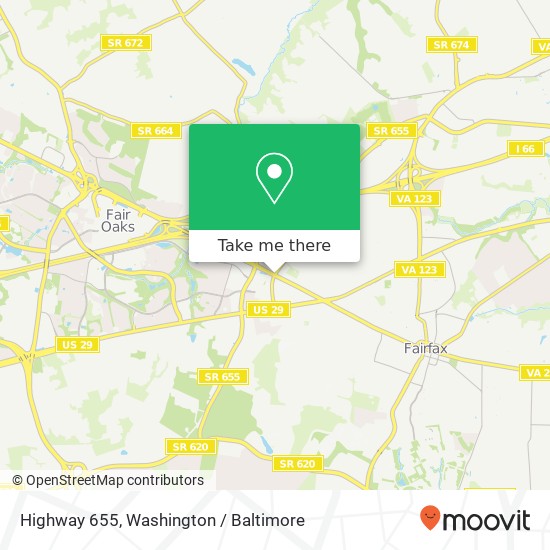 Mapa de Highway 655, Fairfax, VA 22030