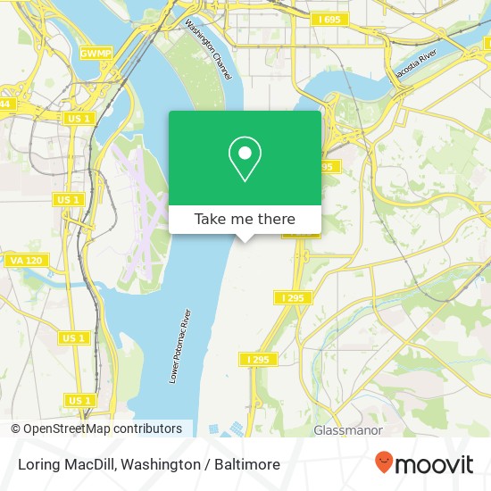 Mapa de Loring MacDill, Washington, DC 20032