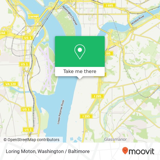 Mapa de Loring Moton, Washington, DC 20032