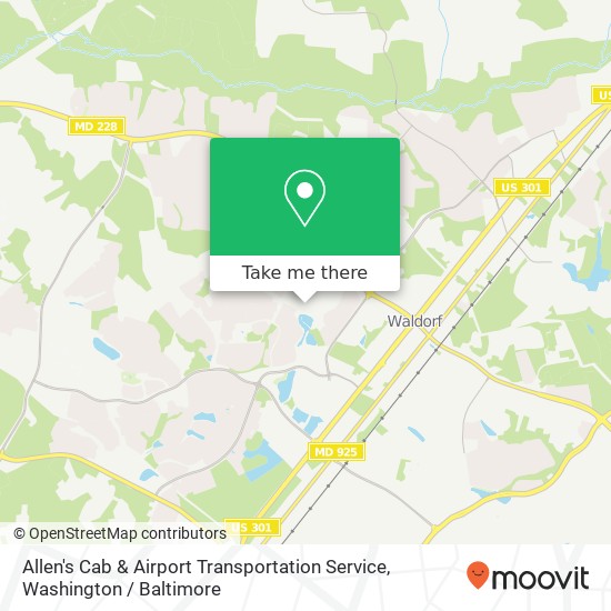 Mapa de Allen's Cab & Airport Transportation Service