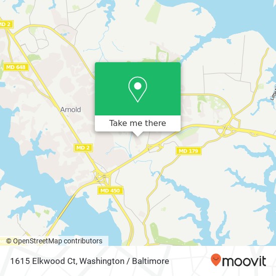 1615 Elkwood Ct, Annapolis, MD 21409 map