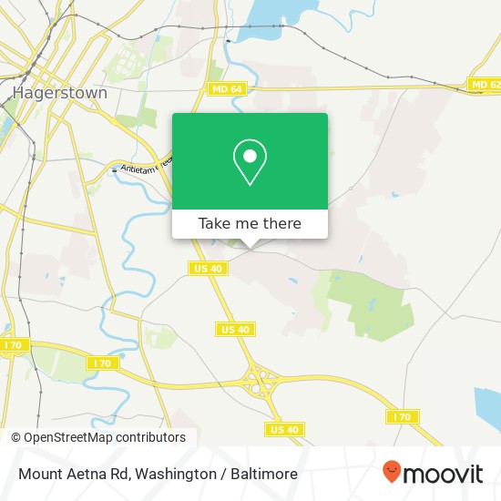 Mapa de Mount Aetna Rd, Hagerstown, MD 21740